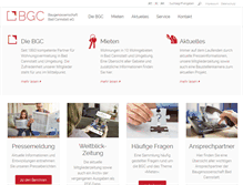 Tablet Screenshot of bgc.de